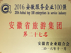 2016年度安徽服务企业100强